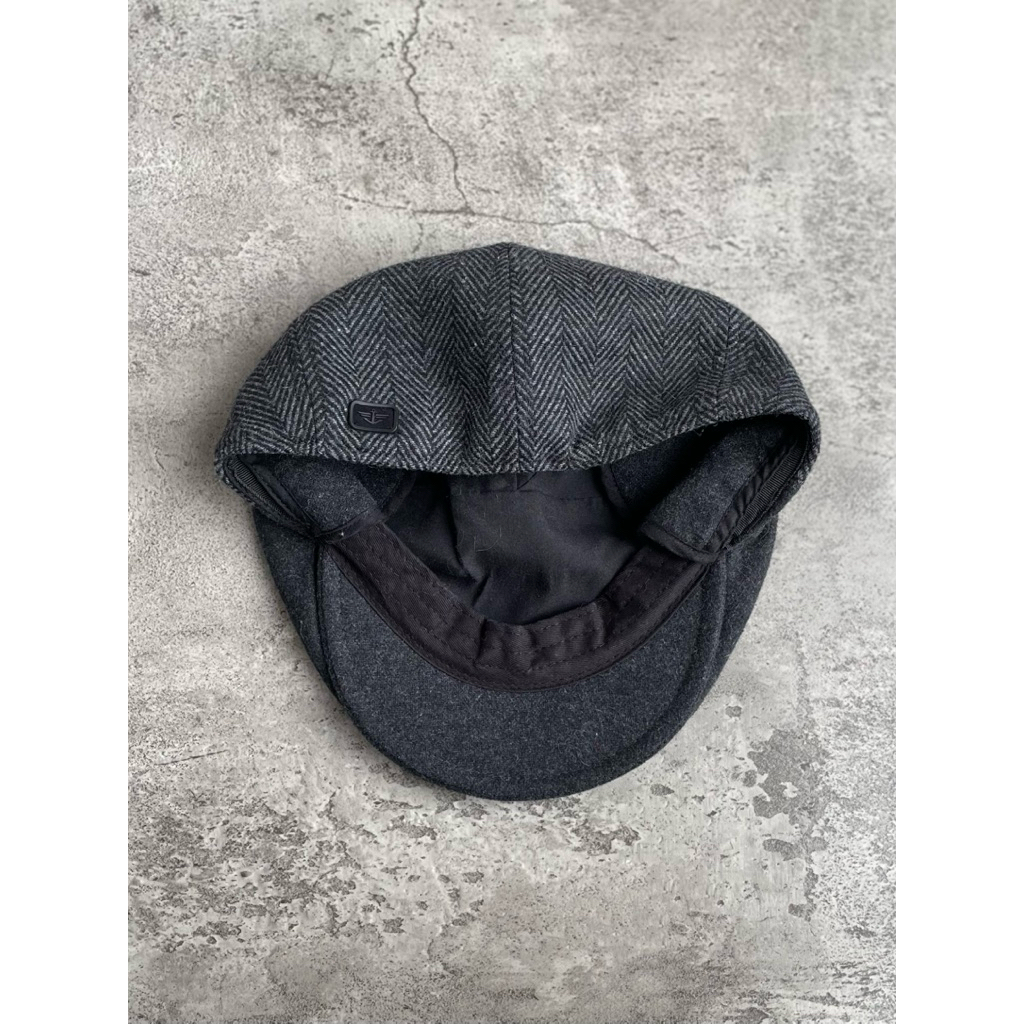 Topi Flatcap Dockers Mixed Ivy Earflap Grey
