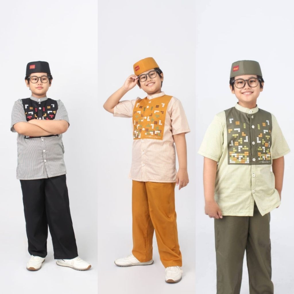 Koko Anak Terbaru Dannis d'Strip / Koko Kids Dannis d' Strip / Koko Lengan Pendek