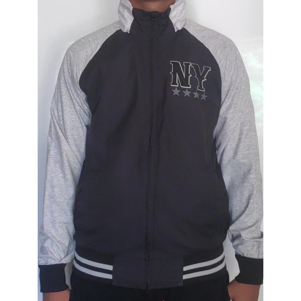 MLB New York Windbreaker Hoodie Jacket Jaket Hodie Full Zipper NY Yankees
