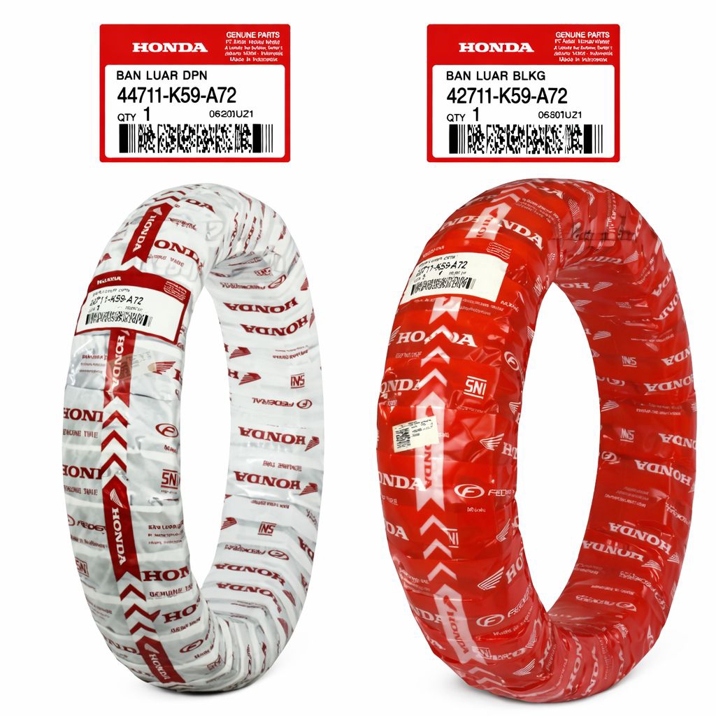 44711-K59-A72 42711-K59-A72 Ban Depan 90/80-14 Belakang 100/80-14 Tubeless Vario 125 K2V Vario 150