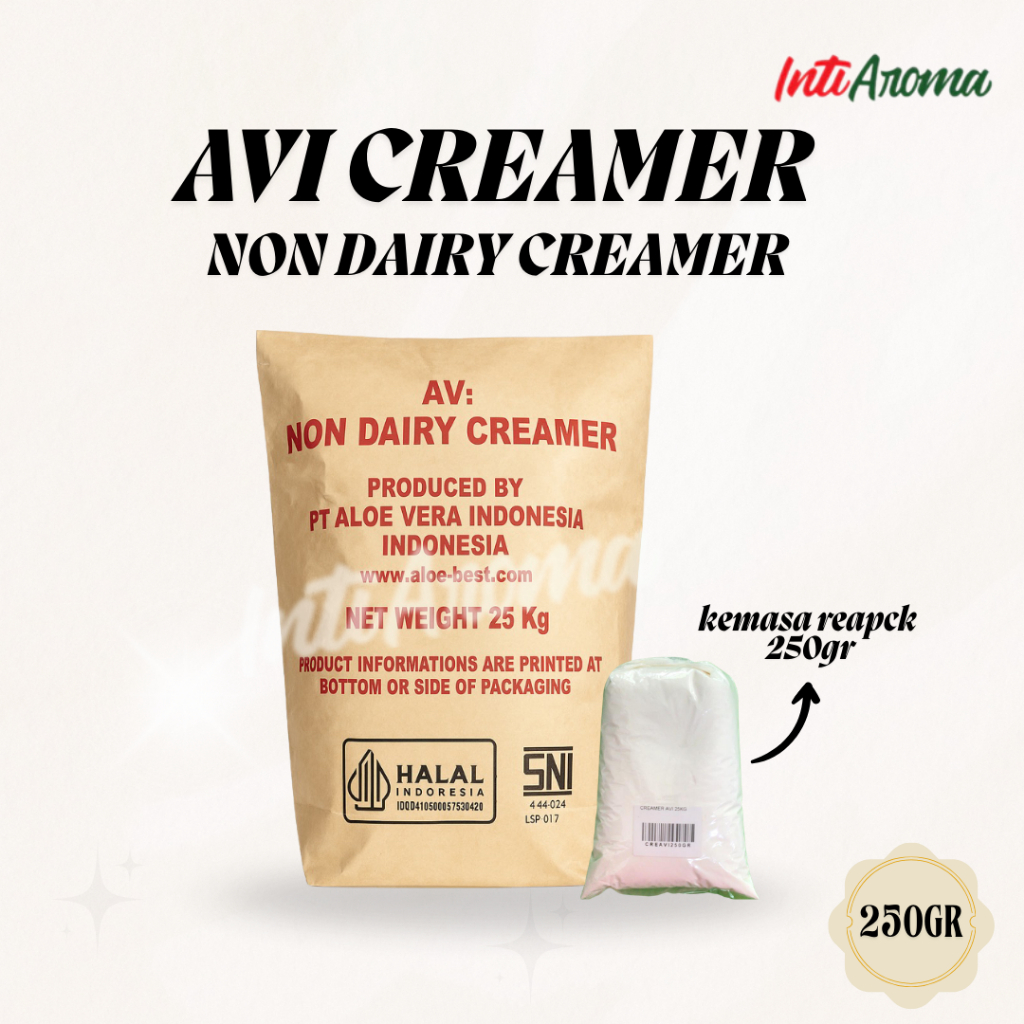 Avi non dairy creamer/bubuk creamer reapck 250gr