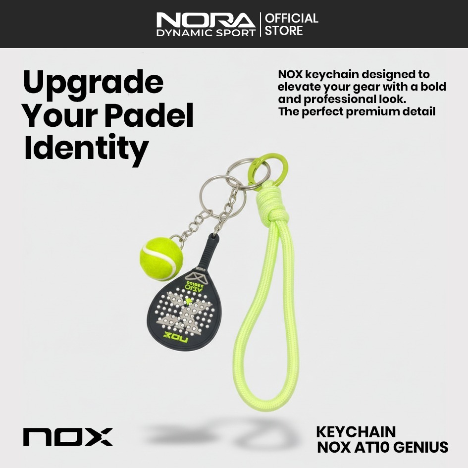 Keychain NOX AT10 Genius Gantungan Kunci Racket Padel Mini | Cute 