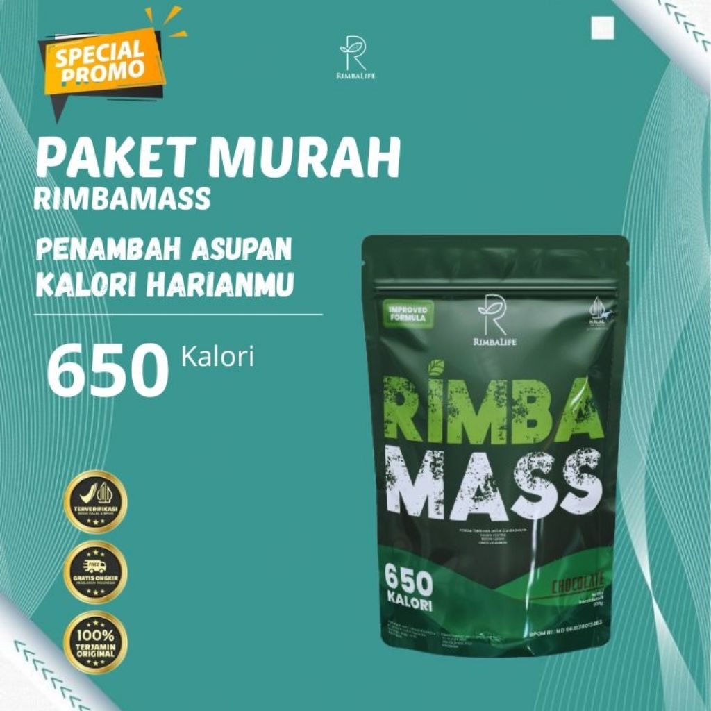 Rimbalife Rimbamass Susu Suplemen Pembesar Massa Otot