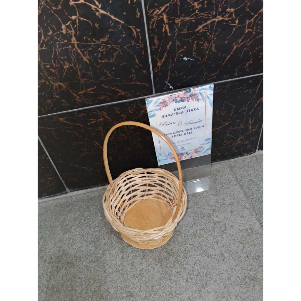 Keranjang Mini Rotan 10cm / parcel rotan / keranjang rotan / keranjang buah / rotan / keranjang mult