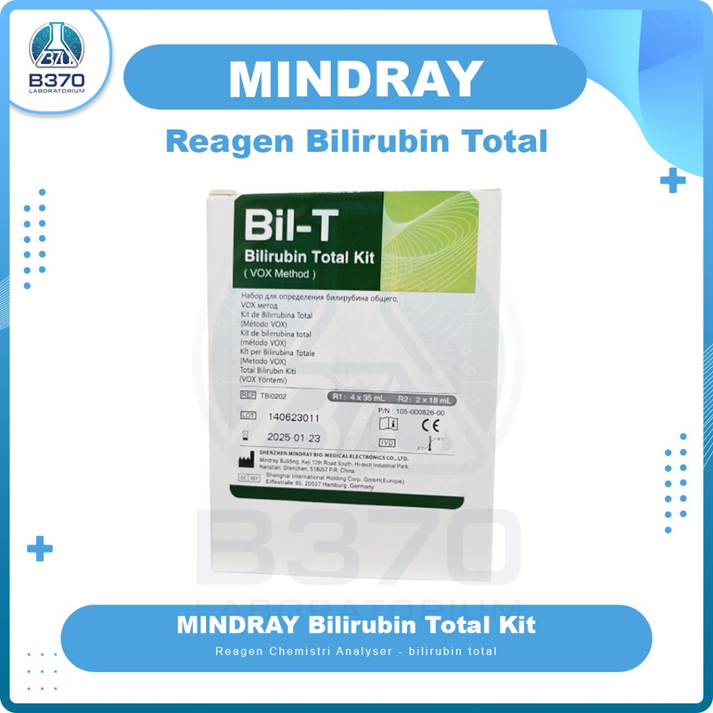 Mindray Bilirubin Total Kit (BilT/TB) - Vox Metod 4*35ml+2*18ml