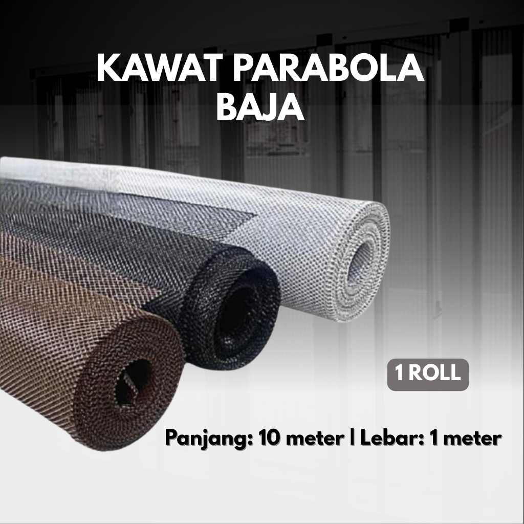 [1 Rol] Kawat Baja Parabola Baja Aluminium Kawat Jaring Nyamuk