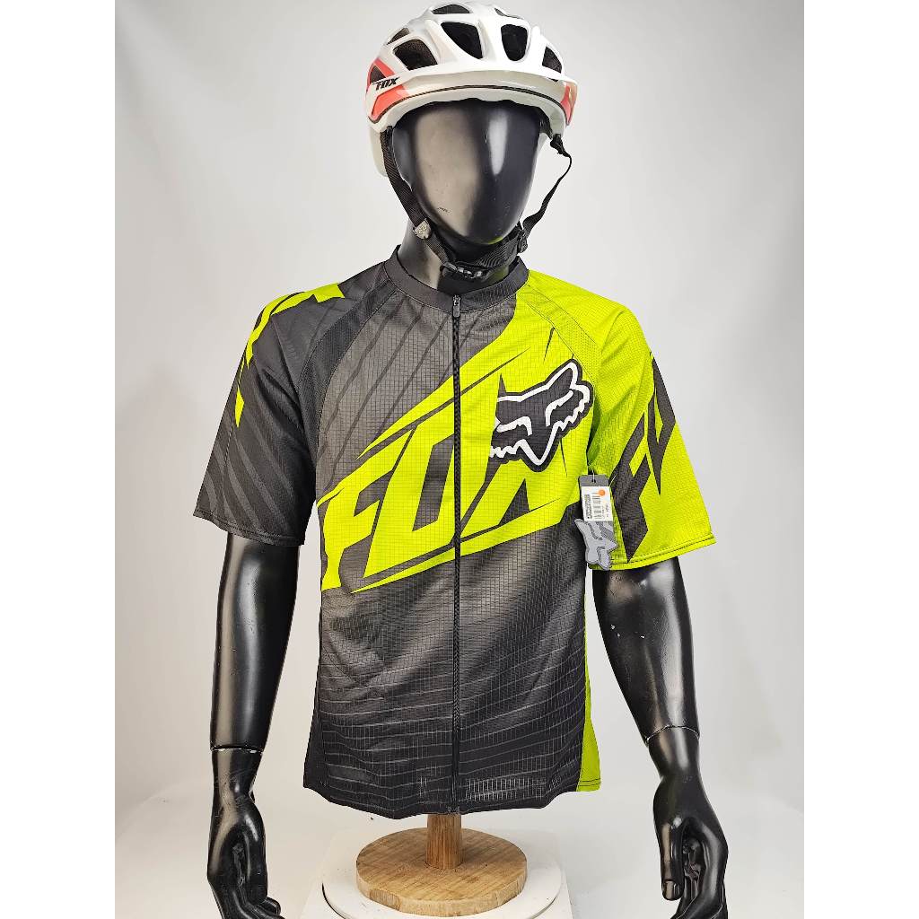 Fox Racing Livewire Green Original Jersey Sepeda Roadbike Jersey MTB  Jersey Gowes