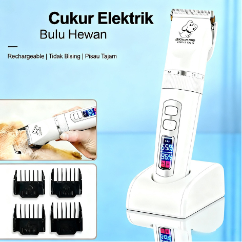 Baorun  Alat Cukur domba garut Elektrik / mesin cukur kambing domba garut kucing P9 Putih