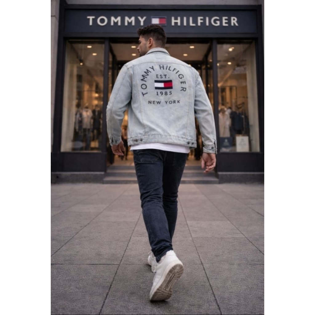 Jaket Trucker Tommy Hilfiger Embroidered Logo | Tommy | Tommy Hilfiger