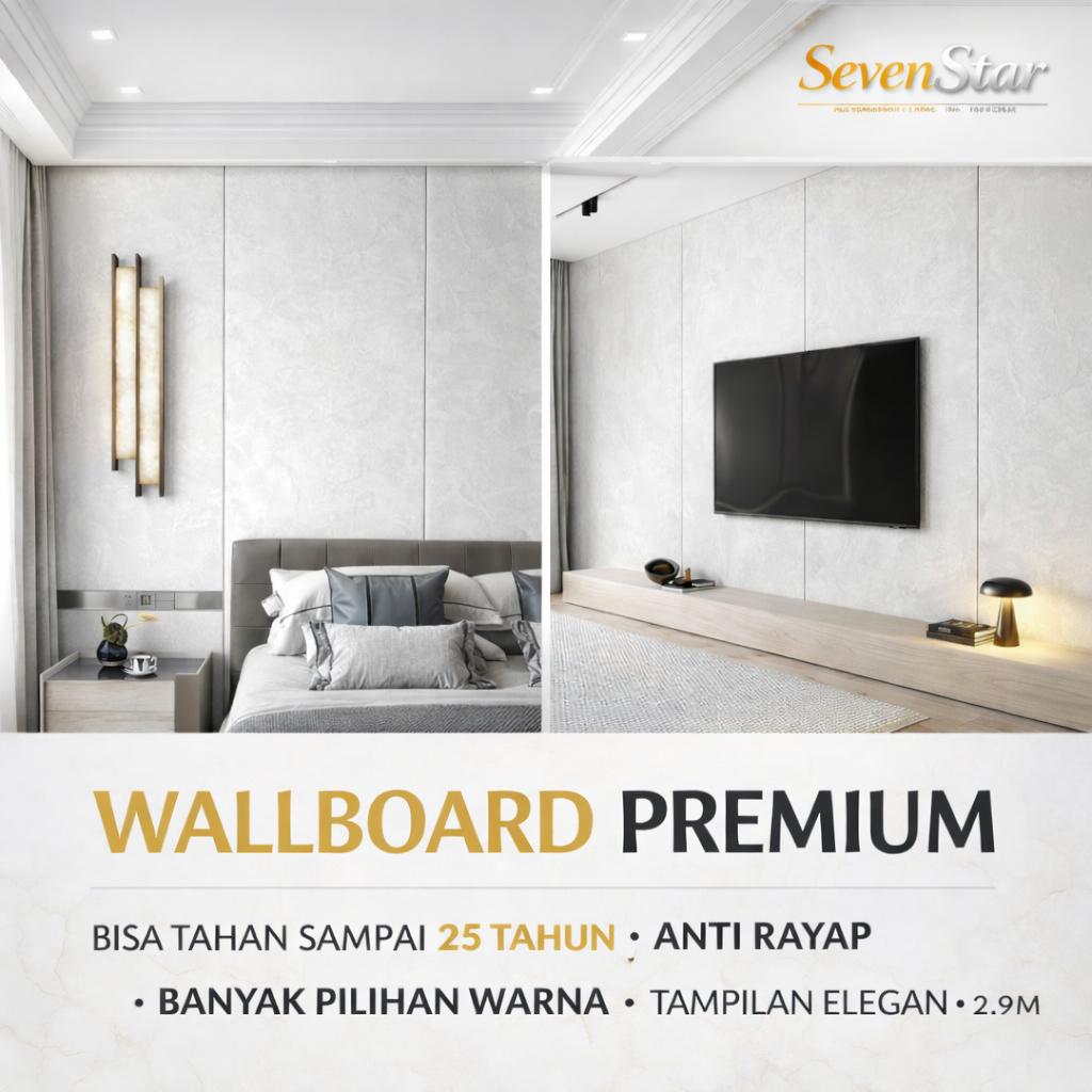 Wallboard PVC || Panel Dinding wallboard Wpc Wallpanel Dinding Dekorasi Interior