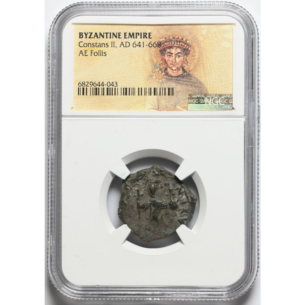 Koin Kuno Kekaisaran Romawi Timur Bizantium Kaisar Konstantin II