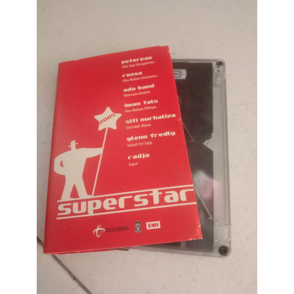 Kaset Pita Kompilasi Superstar Peterpan Rossa Iwan Fals dll