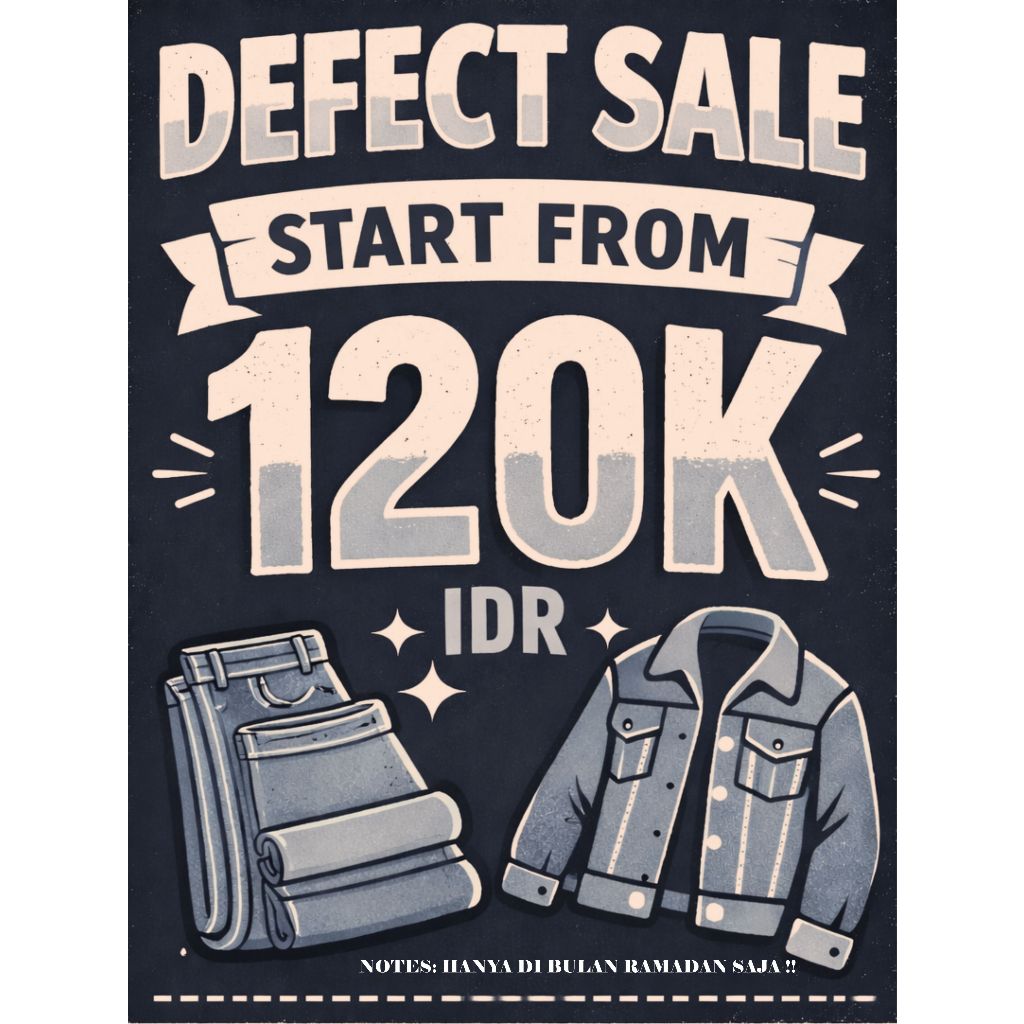 DISTIN DENIM DEFECT SALE RAMADAN 2026