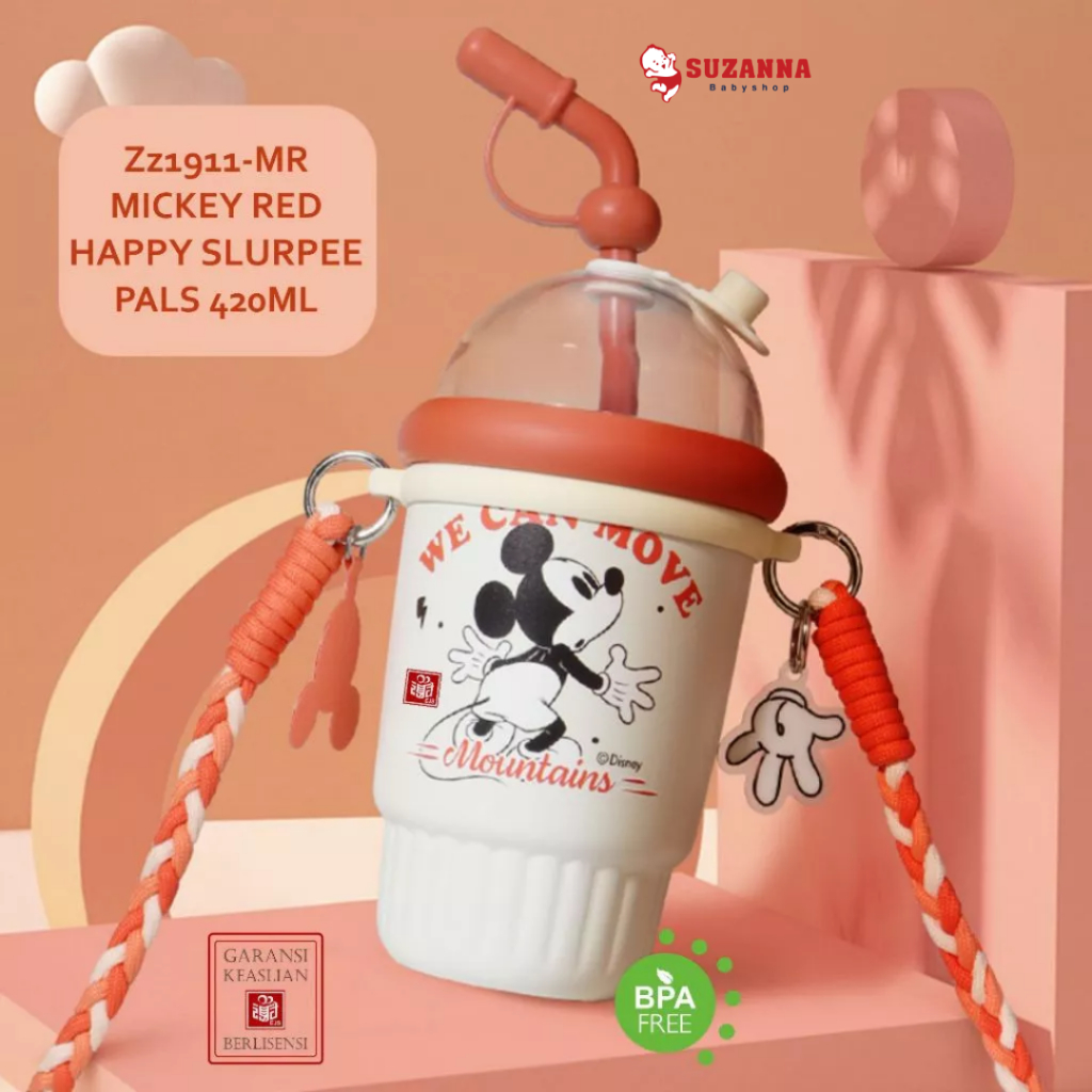 Disney ZZ 1911 Happy Slurpee Pals 420ml Botol Minum Anak