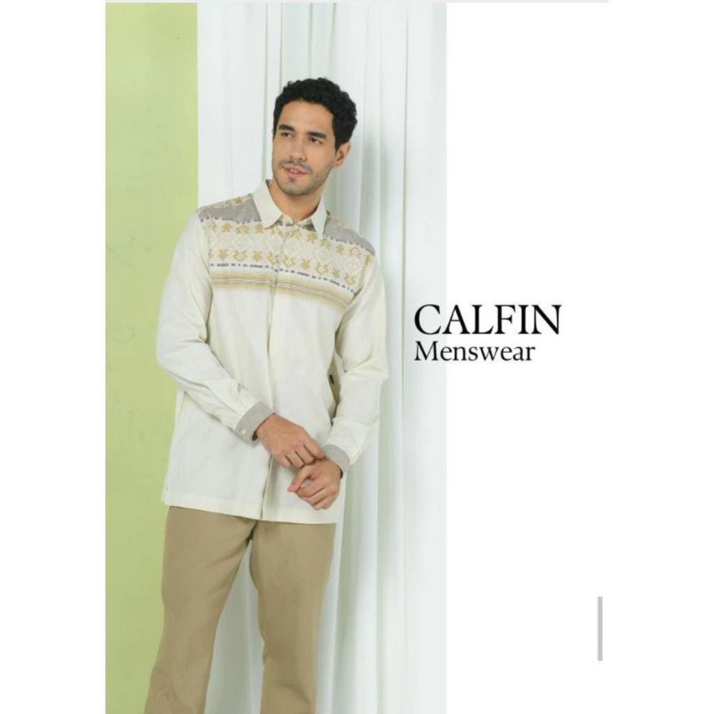 Zoya Calfin Menswear - Baju Koko Pria Lengan Panjang