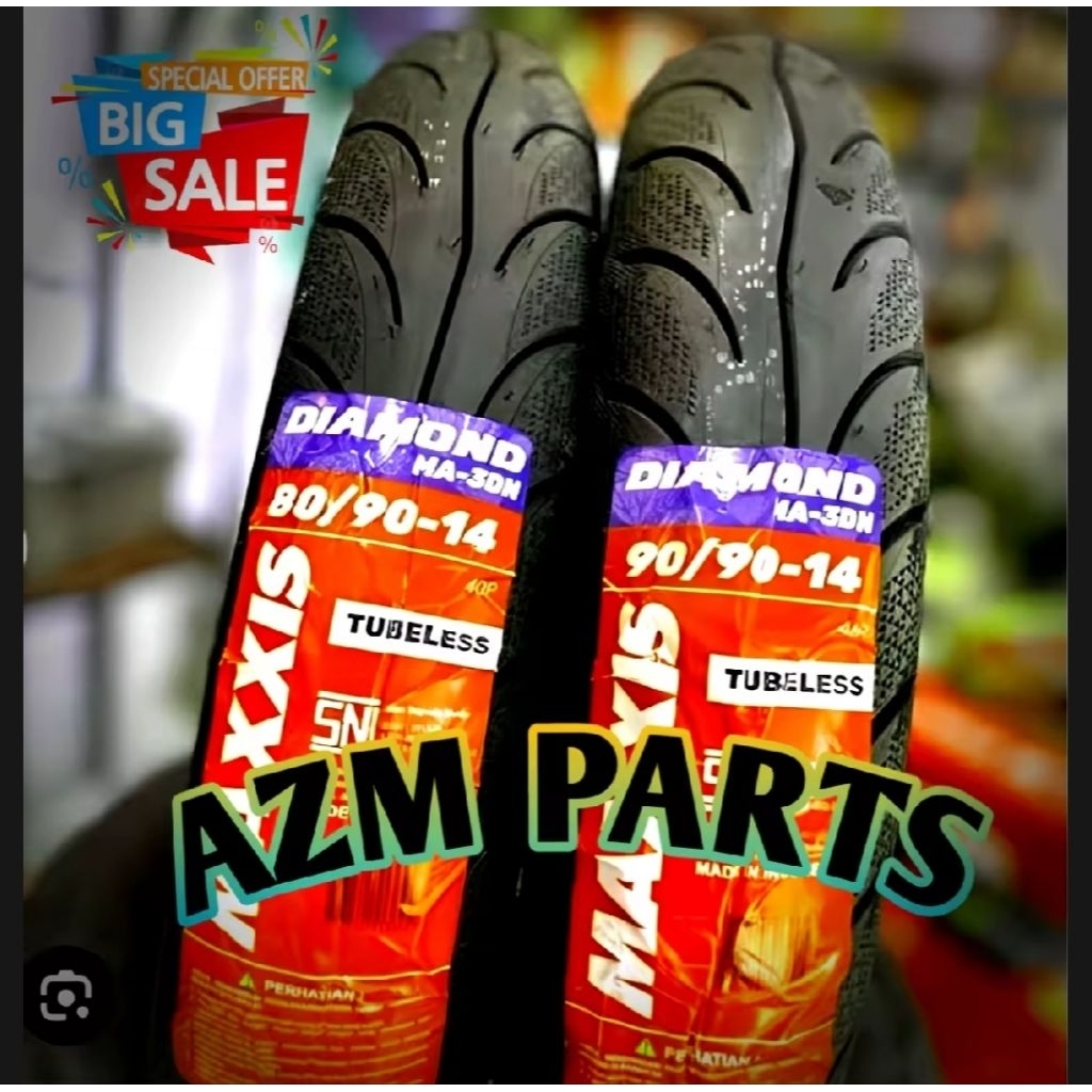 BAN MAXXIS 80/90 90/90 14 TUBLES
