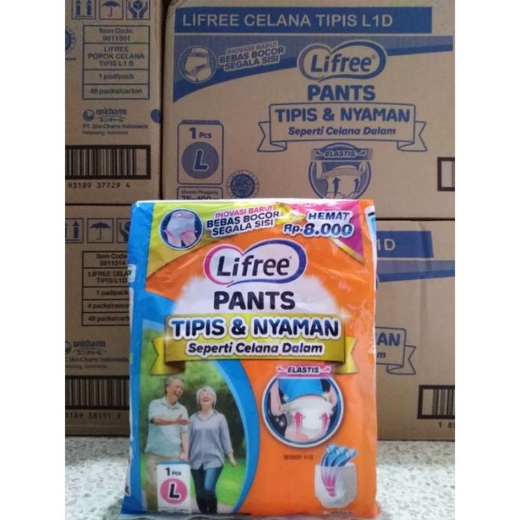 Popok Dewasa Lifree Ukuran L | Lifree Pants | Lifree Celana Popok Dewasa Satuan