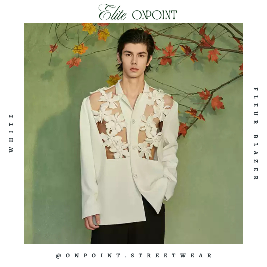 [PRE ORDER - ELITE ONPOINT] Fleur Blazer- blazer jaket bahan pria jaket varsity pria leather blazer 