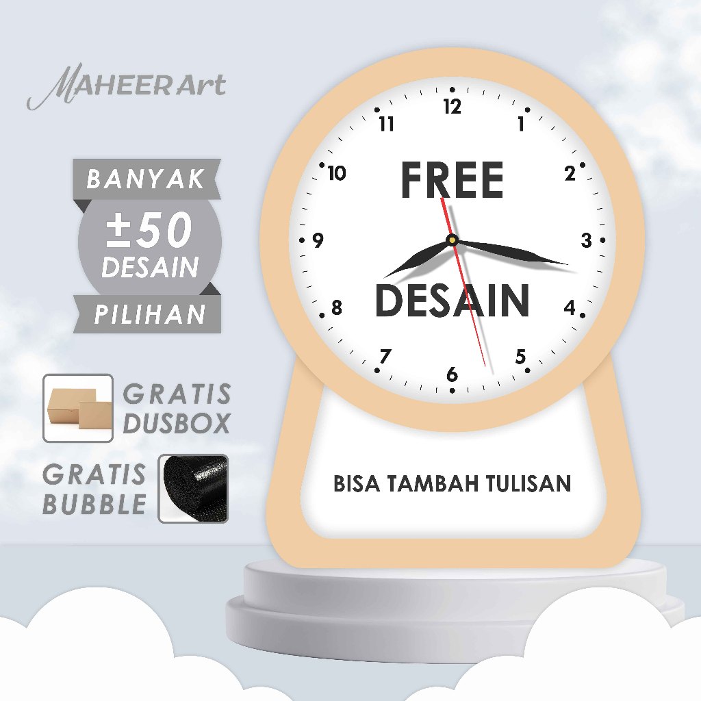 Gift Perpisahan Bebas Request Foto Dan Tulisan Jam Meja Custom Design Kado Ulang Tahun Aesthetic