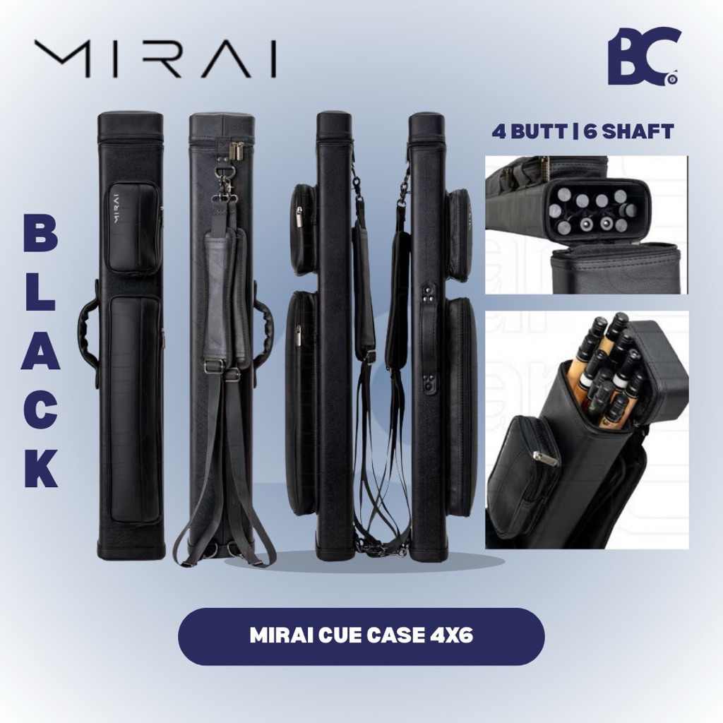 (PASTI ORI) Mirai 4x6 Cue Case - Tas Billiard Mirai 4x6 - Hardcase Mirai 4x6 - Billiard Case 4x6 Mir