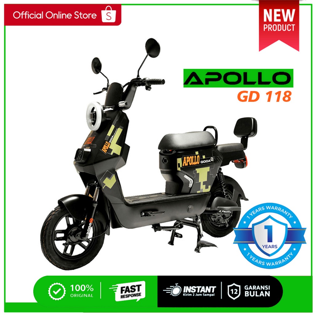 Sepeda Listrik Goda Apollo GD118 -  Sepeda Listrik Murah Terbaru 2026