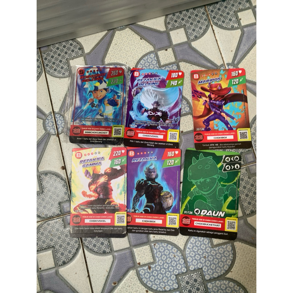 Card boboiboy s beliung