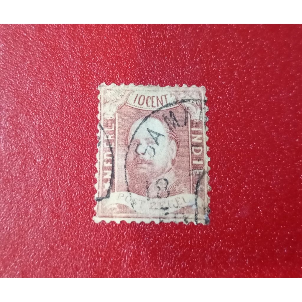 PRANGKO NED INDIE KING WILLEM RAJA WILLEM III PERFORASI