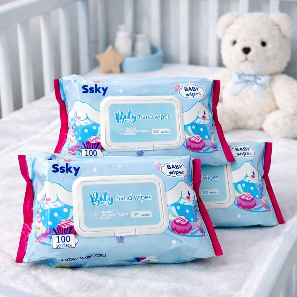 Tisu King Tisu Basah Bayi Jumbo Bahan Lembut & Aman Untuk Kulit Sensitif Paket Isi 3Pcs