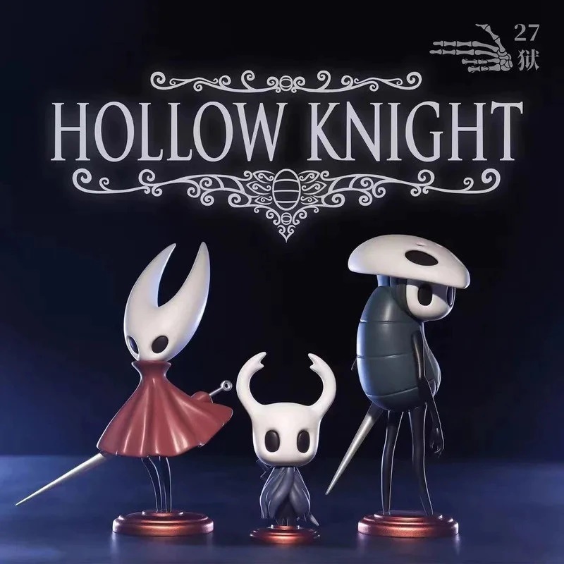Action Figure Hollow Knight Silk Song - TA - Mini Set 3 The Knight Hornet Quirrel - Mainan Action Fi