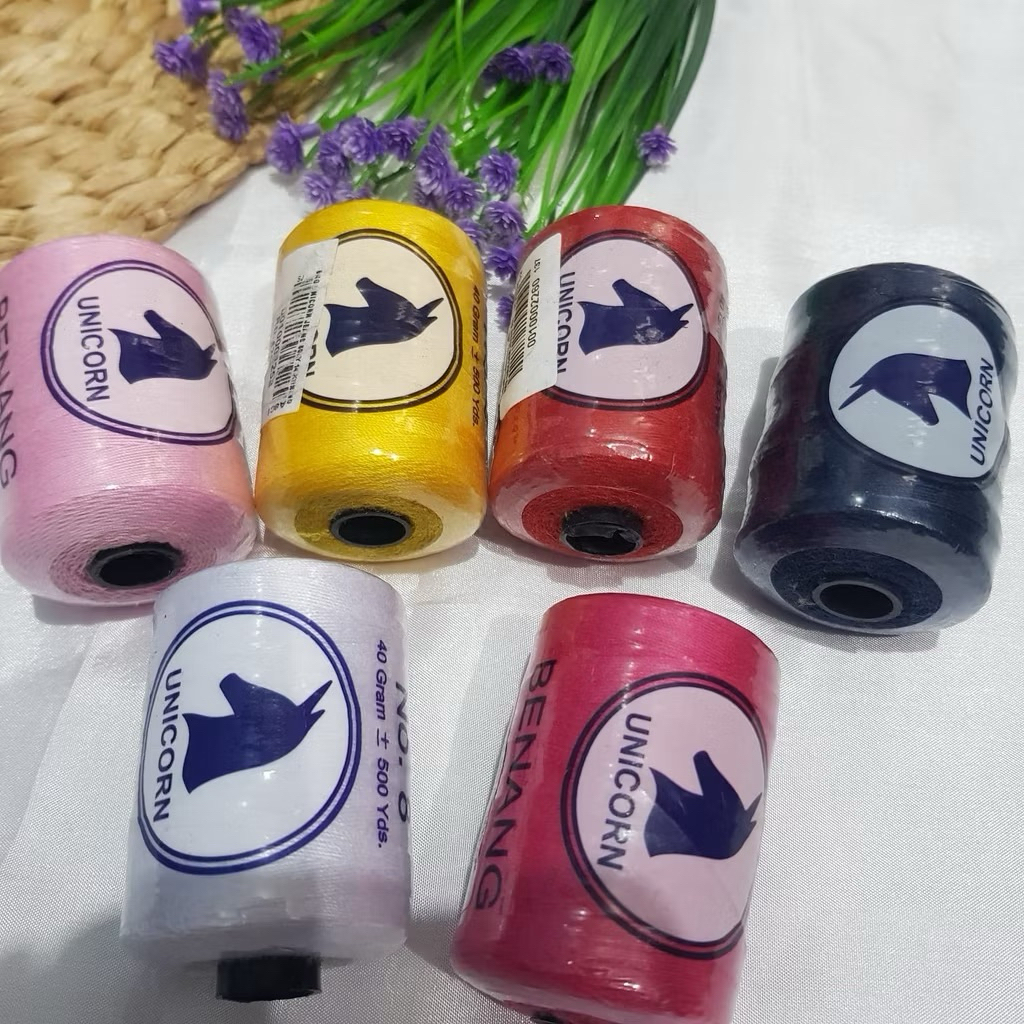 Benang Jahit Jeans Merk Unicorn Per Roll