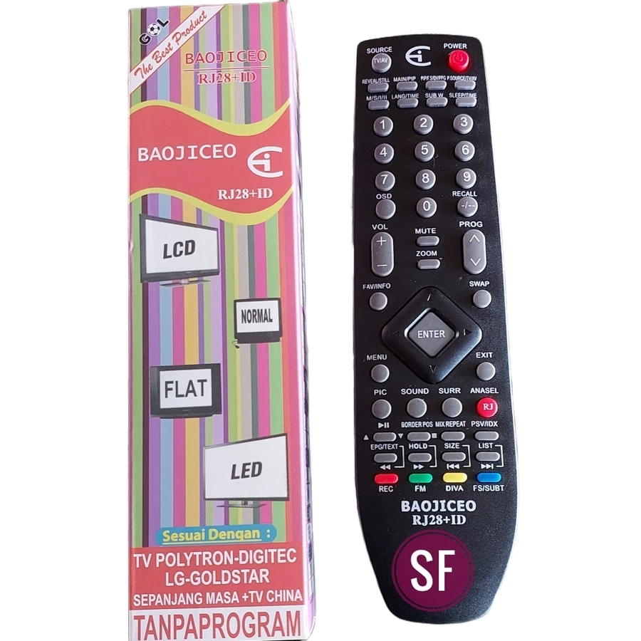 Remot TV Polytron Led Lcd Plasma RJ28+ID