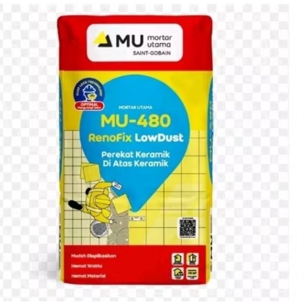 MU480 25 kg - Mortar Utama MU 480 Perekat Keramik Diatas Keramik