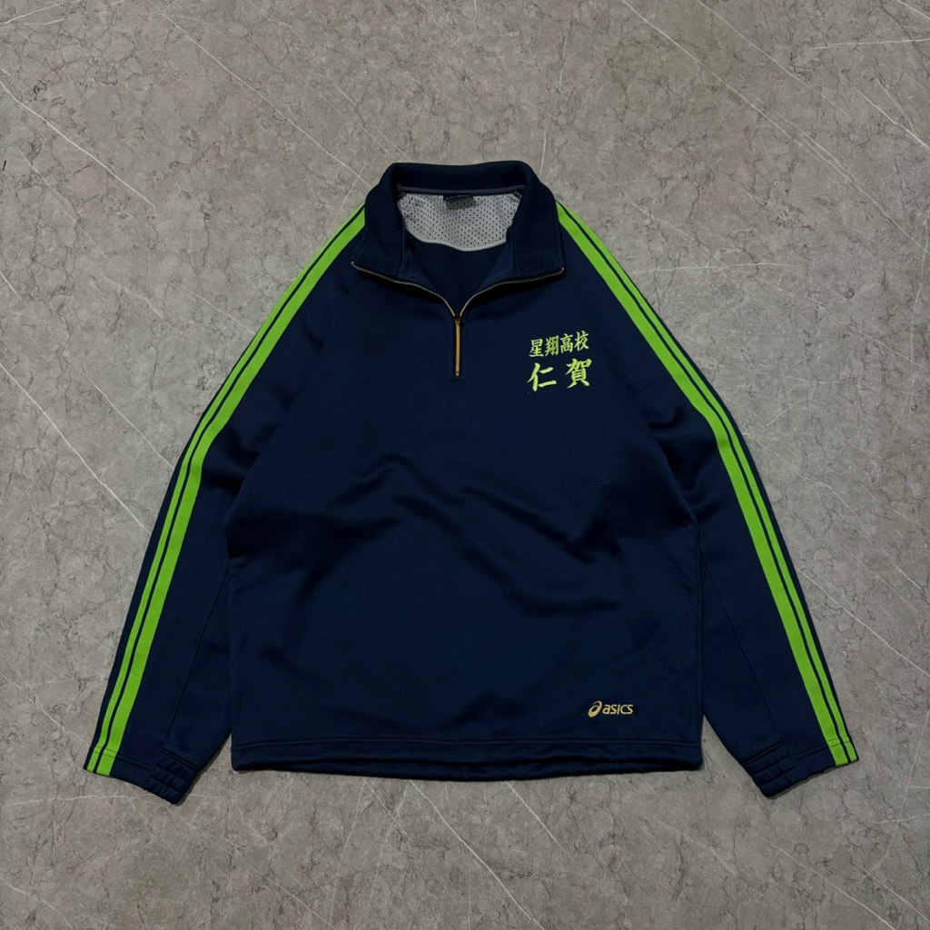 asics halfzip jacket size L