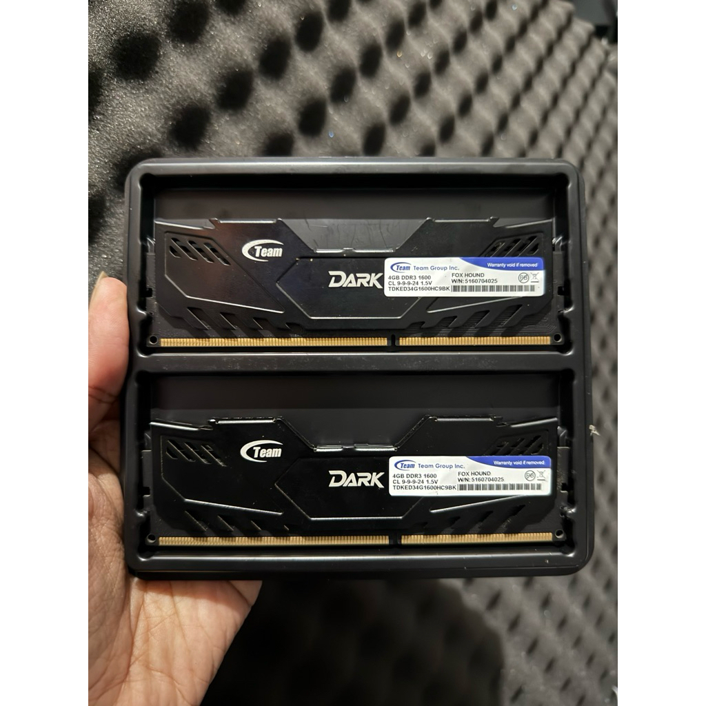 RAM Team Dark DDR3 kit 8GB 4x2 Dual Channel