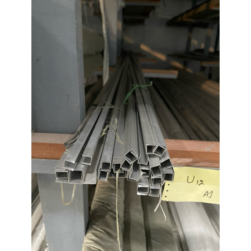 List Aluminium U 12mm Panjang 6Mtr