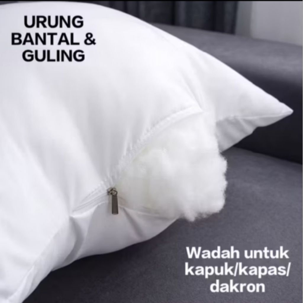 Promo (Satu Set) Urung Bantal Resleting Dan Urung Guling Motif Embos