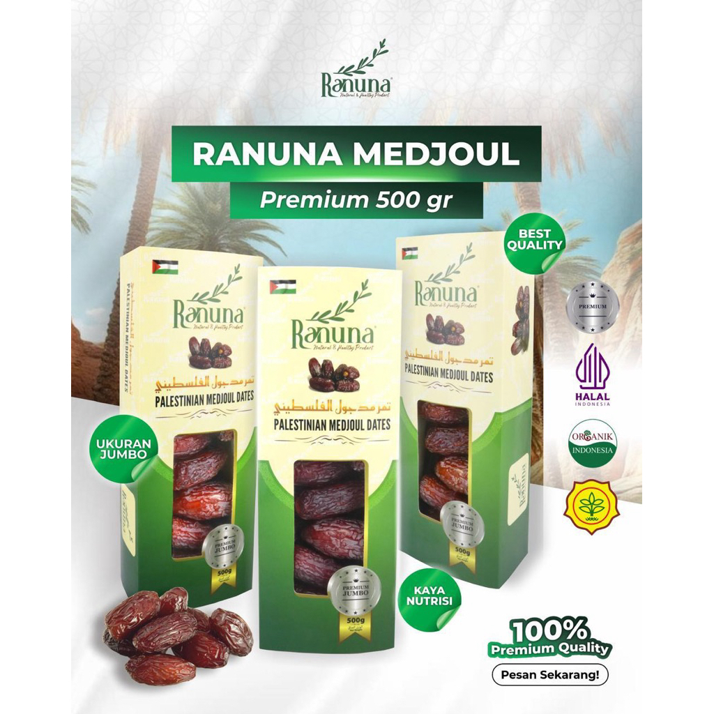 Kurma Medjool Palestina Jumbo Grade A 1Kg - Original Palestine Dates - Kurma Medjool Palestina Jumbo