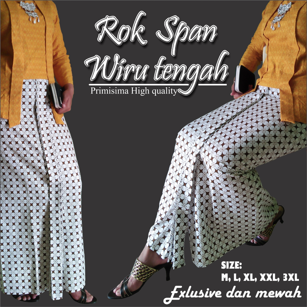 Wiron Batik Rok Wiron Batik - Rok Lipit Jawa High Quality (Tanpa Selendang) Batik - Rok Lipit Jawa H