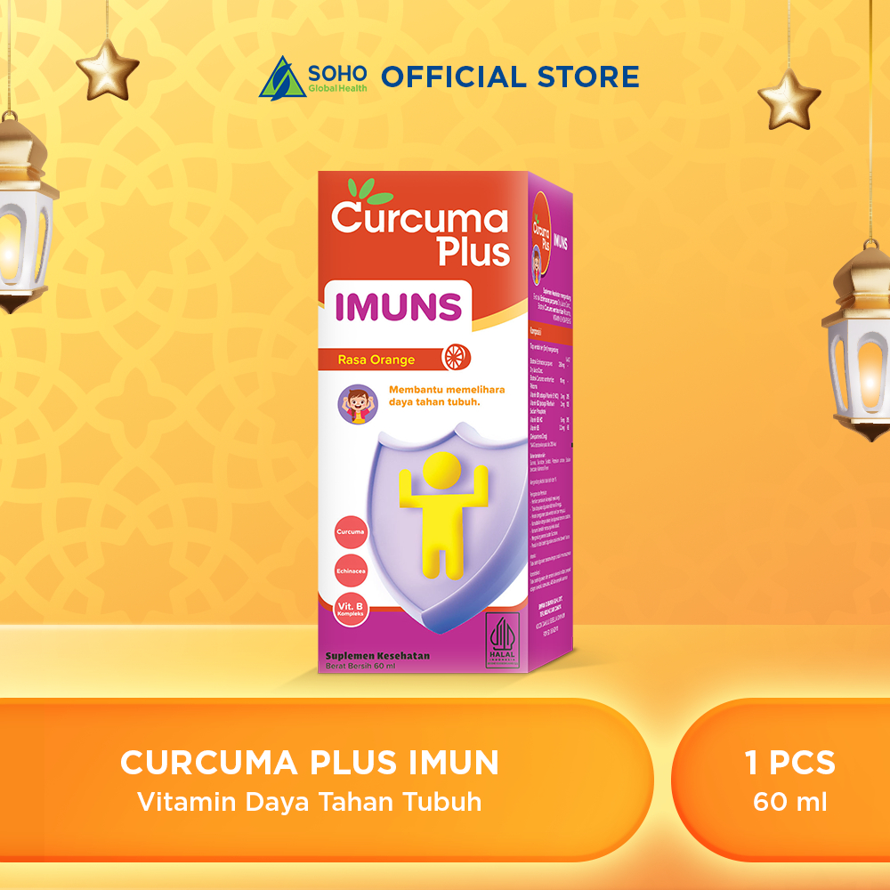 Curcuma Plus Imuns Multivitamin Anak Ekstrak Temulawak Rasa Jeruk 60ml