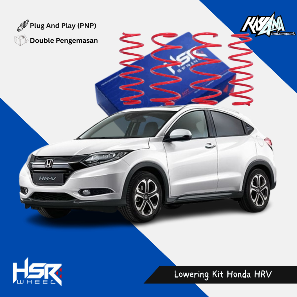 Lowering Kit Ceper Mobil HRV Per Mobil Murah Buat HRV Merk HSR (Gratis Pasang)