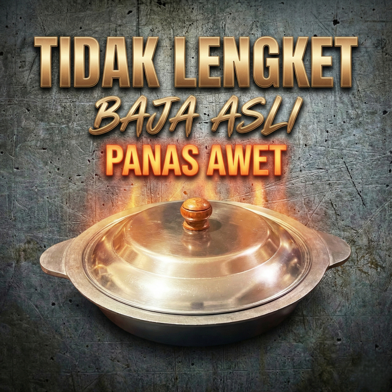 Paket Alat Usaha Martabak: Loyang Martabak Manis + Tutup + Kape Scraper