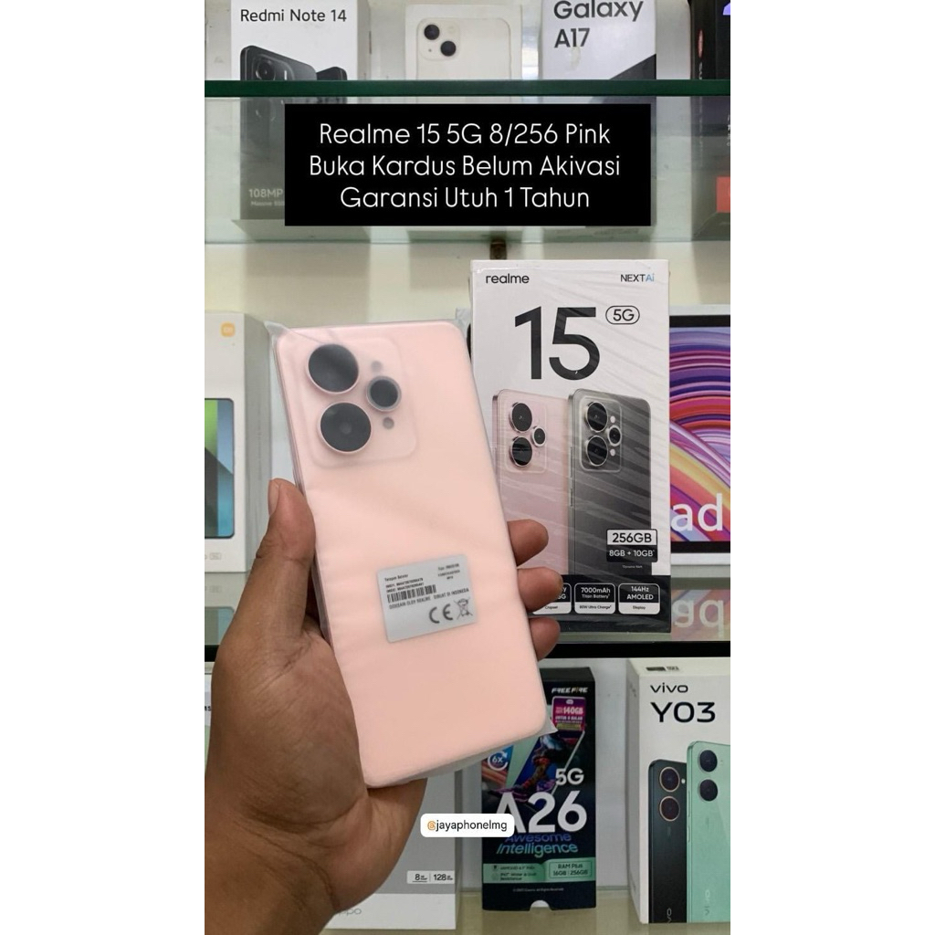 Realme 15 5G 8/256 New Open Box Belum Aktivasi