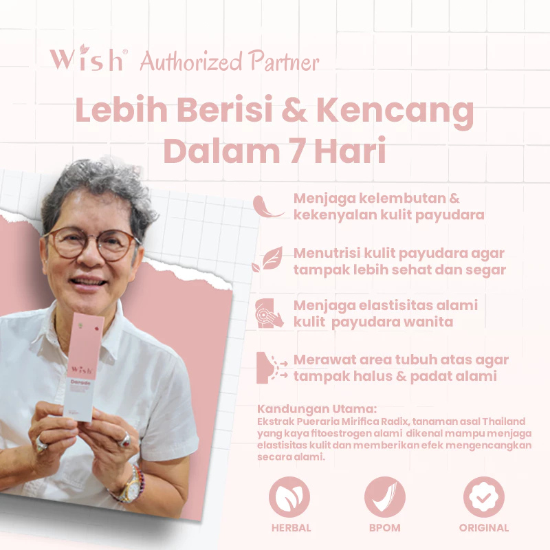 Wish Darade Cream Dr Boyke - Krim Pengencang Payudara & Kenyal Alami BPOM