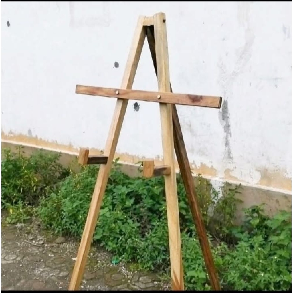 stand target dari kayu dudukan target busur panah