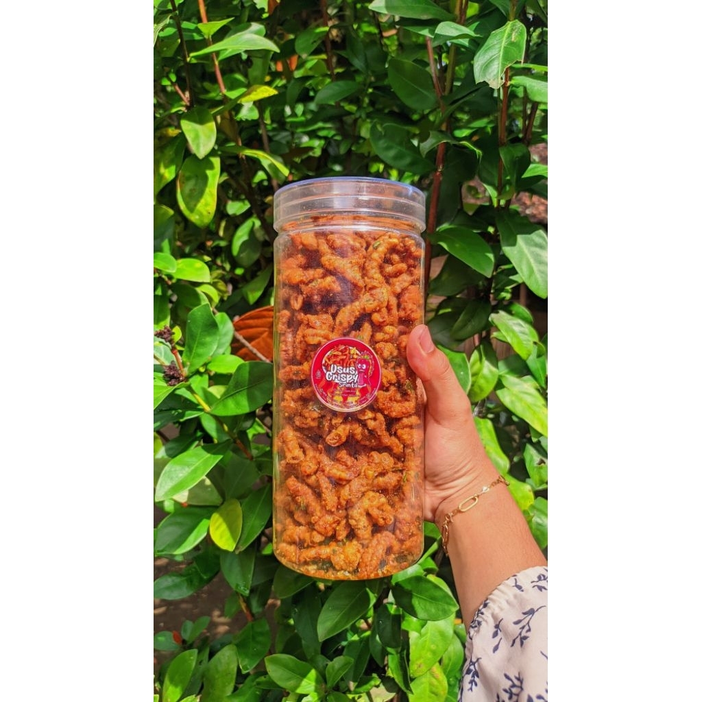 USUS CRISPY PEDAS DAUN JERUK TOPLES