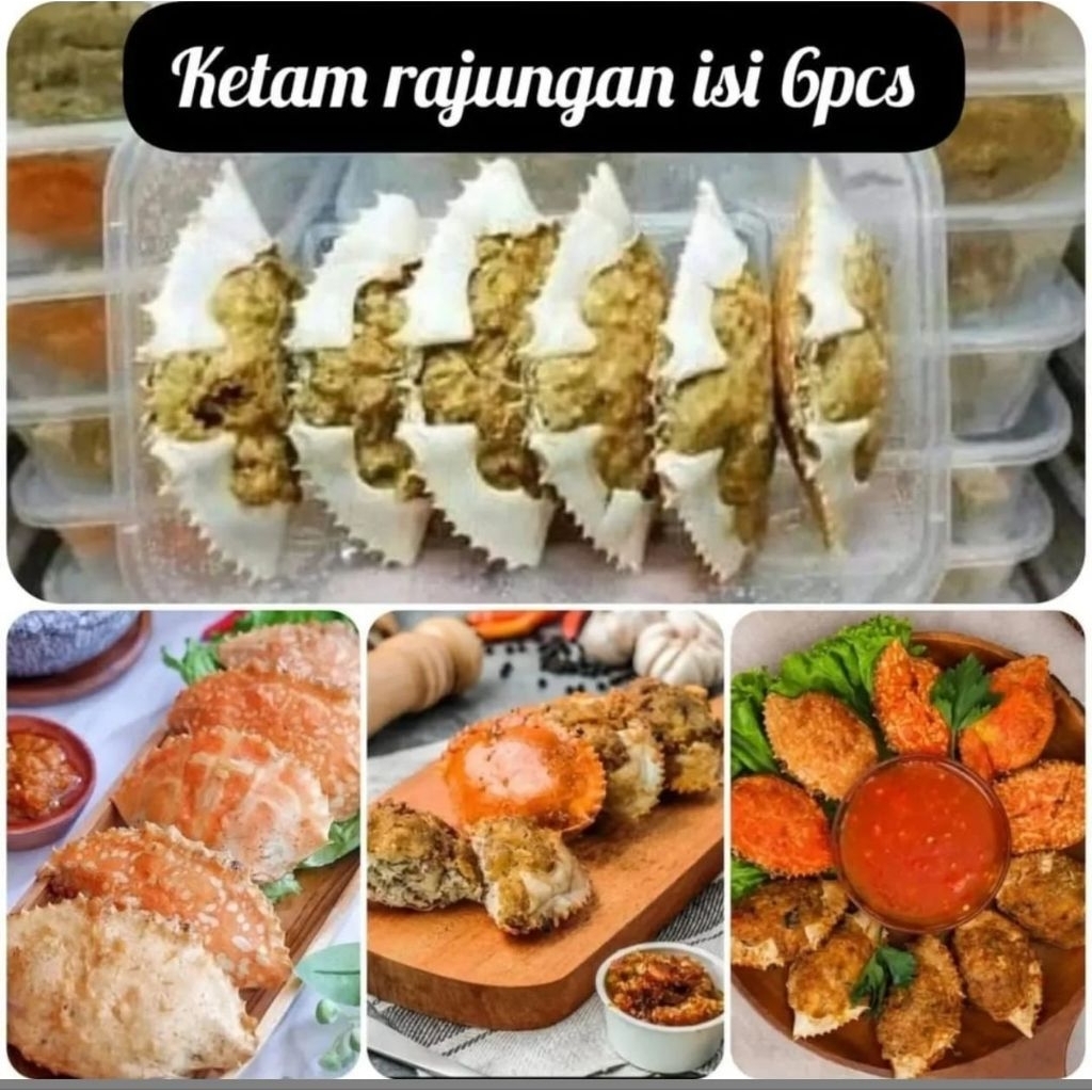 KETAM RAJUNGAN FROZEN ISI 6|NURI FRUITS|rajungan|crab||rajungan 1 box|nuri fruits|
