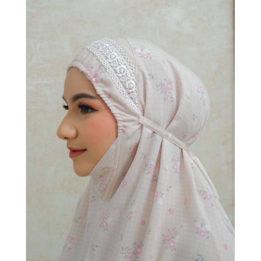 mukena rayon. zlatra Valencia Naomi cream