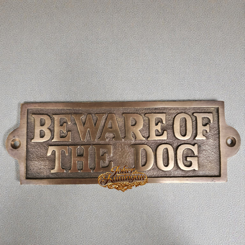 Papan Tanda Tulisan Beware Of The Dog Room Sign Wall Decor Poster Beware Of The Dog