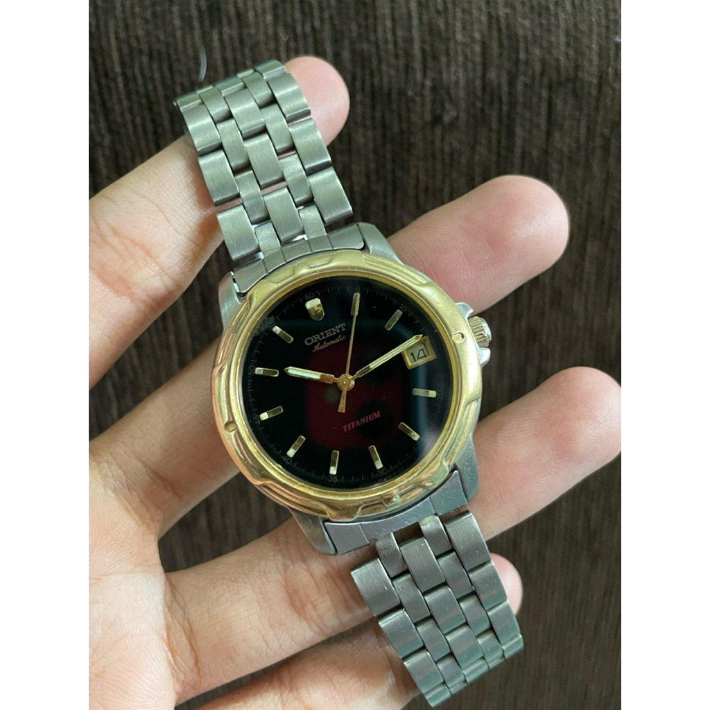 Jam Tangan Orient Titanium Automatic Sapphire Crystal