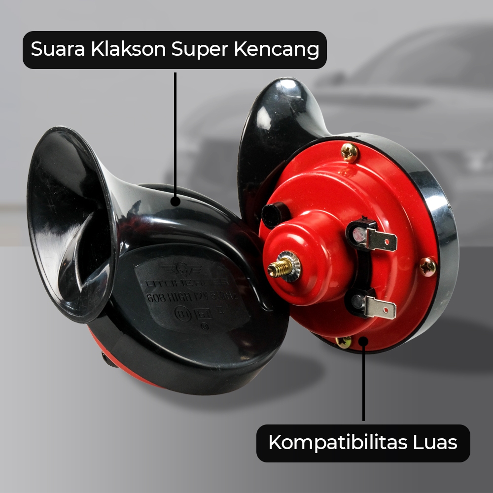 Klakson mobil model Keong Type R 12V 60dB 2 PCS